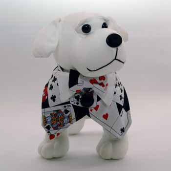 Gambler Dog Vest with Bowtie