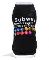 MTA Times Square NY Subway Black Dog Tank