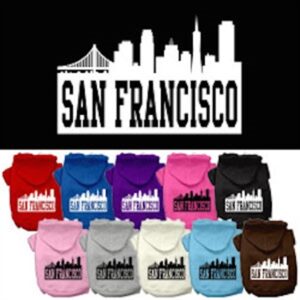 San Francisco Skyline Dog Hoodie