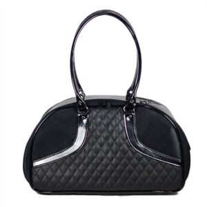 ROXY Black Quilted Luxe Dog Carrier