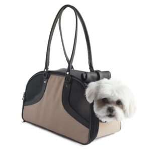 ROXY Tan and Black Dog Carrier