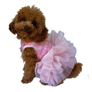 Fufu Tutu Dog Dress Pink